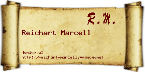 Reichart Marcell névjegykártya